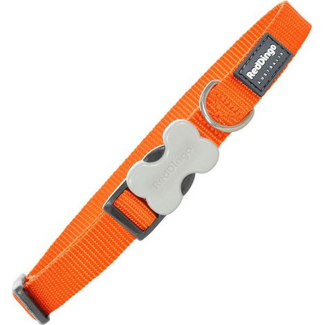 Collare per Cani Red Dingo Liscio Arancio (2 x 31-47 cm)