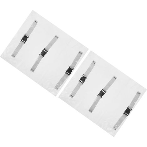 Lot de 2 Housses de Chaise en Pvc Transparent Imperméables et Faciles à Nettoyer, Protège-pieds pour Chaise Dentaire avec Design Élégant et Élastiques Pratiques (1/5)