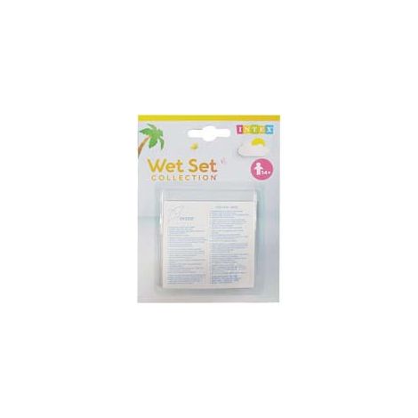 TOPPE AUTOADESIVE PER RIPARAZIONE PISCINE E GONFIABILI- - (59631) - 6 blister INTEX