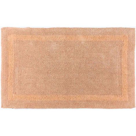 HOMESCAPES XXL-Badematte apricot 70x120 cm aus 100% Baumwolle (1/5)