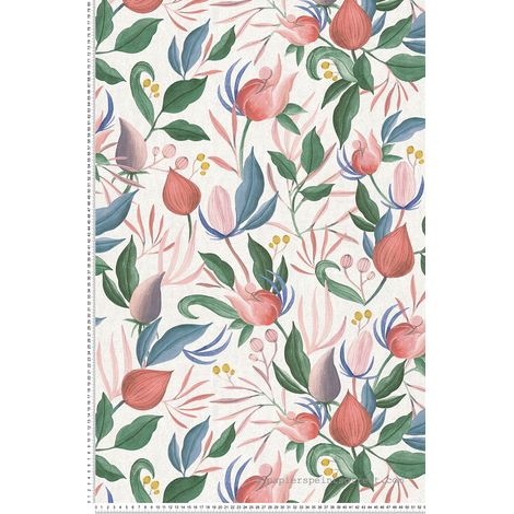 Papier peint Fleur Rose Cosmoliving A.S. Création (1/5)