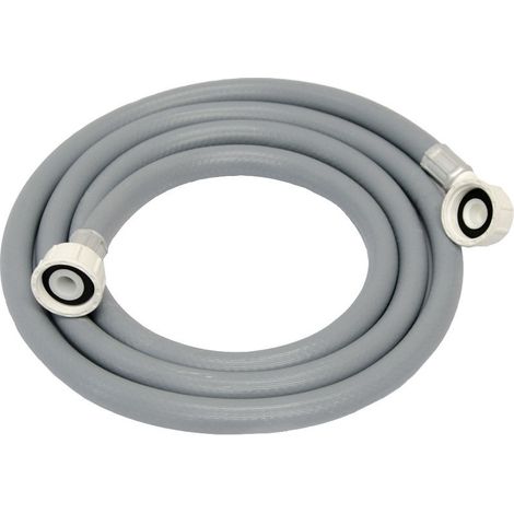 Tuyau flexible d'alimentation eau froide 2m – Raccord coudé et droit 3/4" – Incl. 2 joints – Pour machine à laver et lave-vaisselle – Eyepower