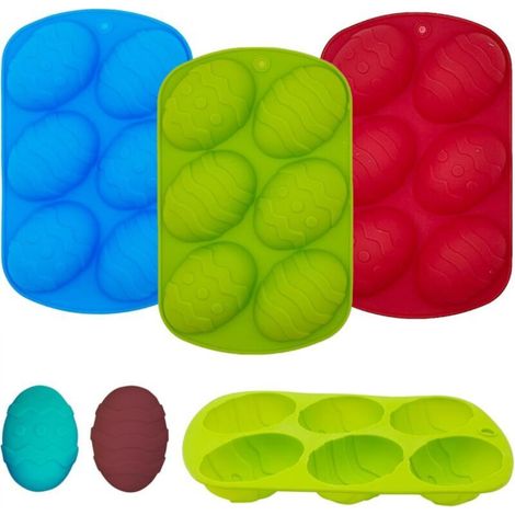 Set of 23 silicone Easter egg molds, non-stick, Easter egg shaped silicone molds (1/5)