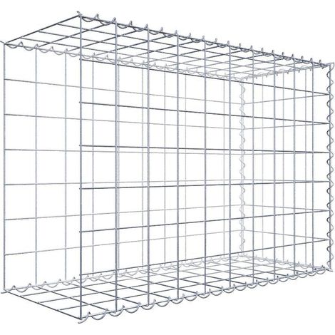 Gabiondeco - Gabion - Element de prolongation en longueur 100 cm x 70 cm x 40 cm (L x H x P). maille 10 x 10 cm. Spirale. Avert.: il manque une grille - Made in Germany (1/5)