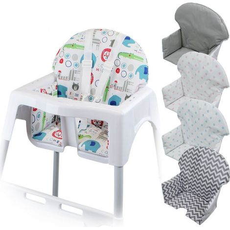 Housse d'assise pour chaise haute bébé enfant gamme Délice - Jungle - Monsieur Bébé
