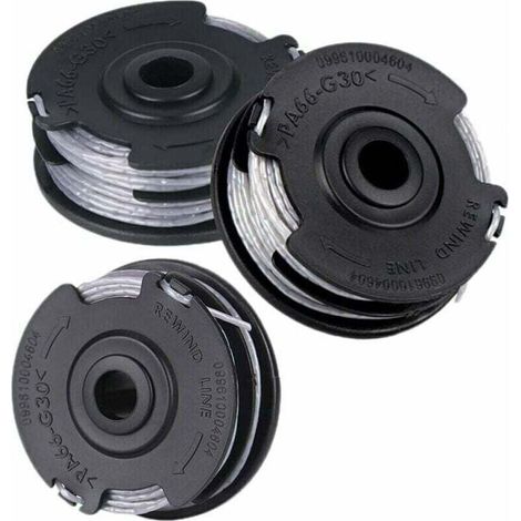 Set di 3 bobine per decespugliatore Bosch Art 24 27 30 30-36 Li, 18 M 1,65 Mm.