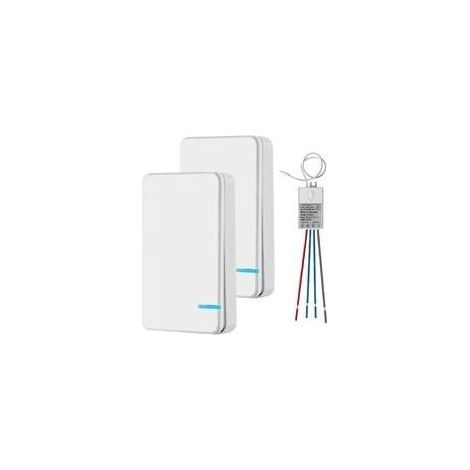 Mini interrupteur sans fil avec récepteur et affichage LED - Pour extérieur 400 m et intérieur 40 m - Mise en marche / arrêt rapide - Sans installation de câble - RF 433 MHz (1/3)