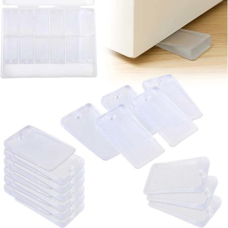 20 pièces de Cales de Table en Plastique Transparent, niveleurs de Meubles, Cales de Table dures découpables, Blocs de nivellement réglables, Cales de Meubles (1/5)