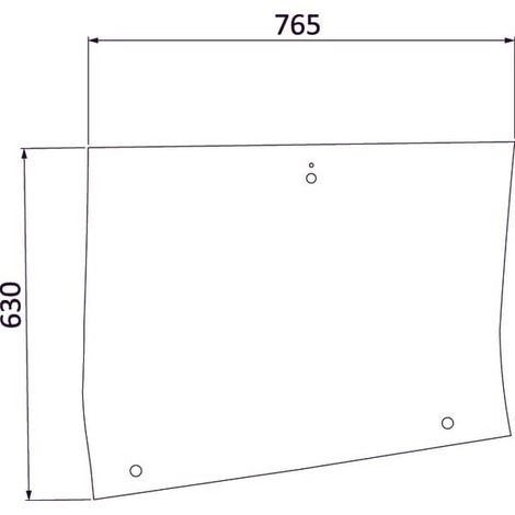 Ventana lateral dcha. UNIVERSAL 816810040431KR (1/2)