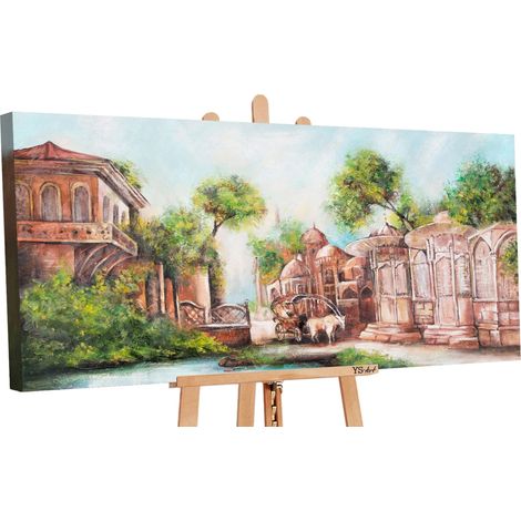 Gemälde Stadtpassage auf Keilrahmen 120x60 cm (1/5)