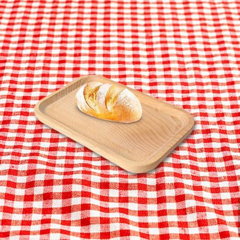 Plateau de service rectangulaire classique en bois, vaisselle, plateau de service, plateaux décoratifs artisanaux, plateau alimentaire en bois (1/5)