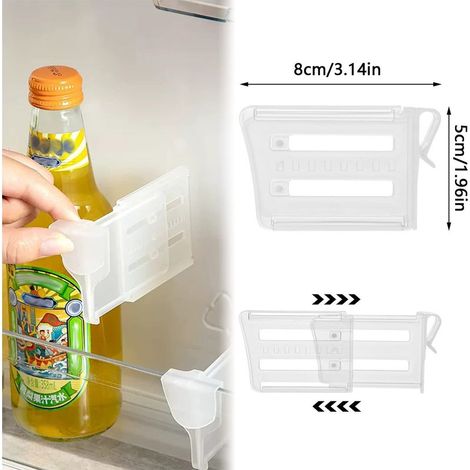 8-teiliges Kühlschrank-Trennwandsystem, Küchen-Kühlschranktrennwände, Raumteiler für Küche und Haushalt (1/4)