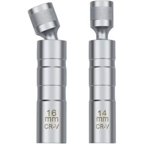 14/16mm Clé à Bougie, Outil Universel de Retrait de Douille de Bougie D'allumage Magnétique pour Retirer Les Bougies D'allumage Automobiles