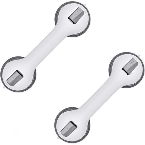 Poignée Ventouse, Succion Poignée Ventouse 2pcs, für Baignoire, Badezimmer-Saugnapfgriff, Poignées Ventouses, für Personnes Âgées, Grau (1/5)