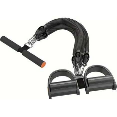 Multifunctional Sports Pedal Puller, Home Fitness, Foot Control Resistance Band with 4 Tube Tension Rope for Training Abdominal, Waist, Arms, Legs Etc