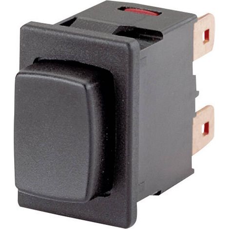 Bouton-poussoir 250 V/AC 16 A à rappel – Dimensions 21 mm x 15 mm – Pour installation électrique professionnelle – Marquardt