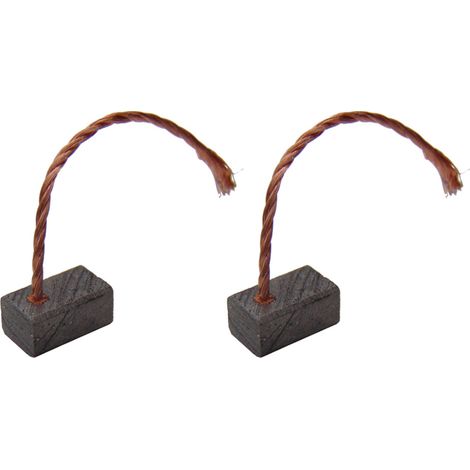 2x Trade-Shop Motorkohlen / Kohlebürsten / Schleifkohlen 5 x 6,2 x 10mm 12-24V für verschiedene KFZ-Motoren Rolltor Garagentor Antriebe Lichtmaschine (1/2)