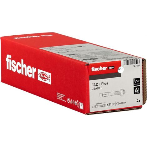 Goujon d’ancrage FAZ II Plus 24x235 -/60 en acier inoxydable/Boite de 4 (1/5)