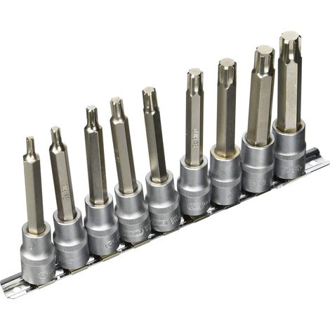 KS Tools 911.1335 Bussola 1/2", serie RIBE, 9 pz, M5-M14