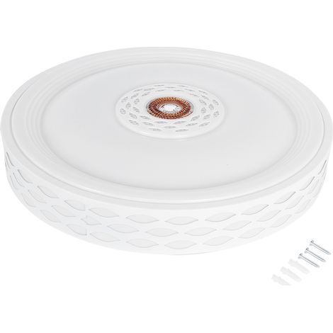 Plafonnier LED Intelligent RGB&WW 60W 40cm Multicolore Wifi Commande Vocale Lumière 85-265V Cadre Blanc (1/5)