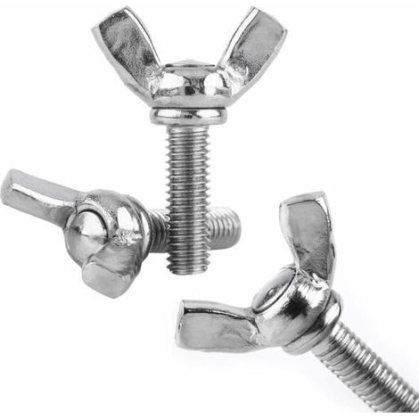 25 vis à oreilles M6 x 25 mm avec boulon métrique en acier inoxydable 304 (1/5)