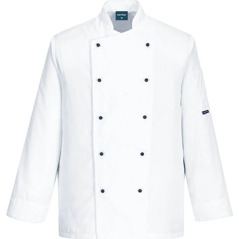 Veste De Cuisine Somerset Couleur : Blanc Taille Xxl - Portwest (1/2)