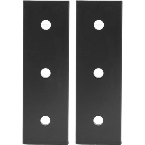 Plaque de jonction aluminium 3 trous, 2 pièces, support plat de réparation pour meuble 4040 (1/5)