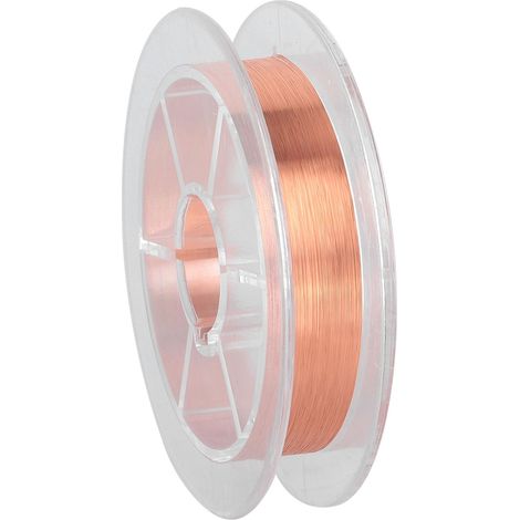 Fil de cuivre rouge non isolé pour éviter les courts-circuits lors de la réparation de la carte mère d'iPhone et des empreintes digitales de téléphones portables (0,02 mm / 0,0008 pouce). (1/5)