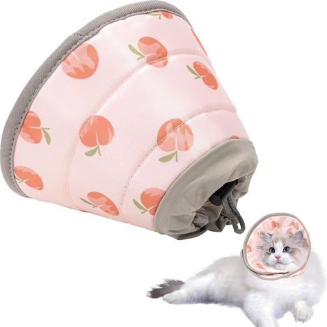 Collar de recuperación ajustable,Protector de cuello práctico,Impermeable y a prueba de lamidas,Collar cónico para gatos,Para gatos y cachorros (1/5)