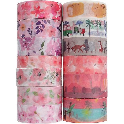 Lot de 13 rouleaux de ruban adhésif