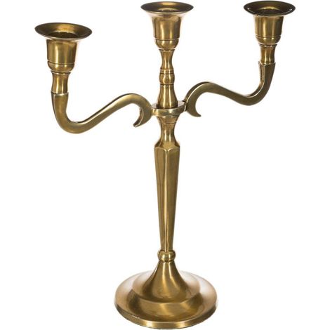 Candeliere placcato oro H27cm - Atmosphera créateur d'intérieur