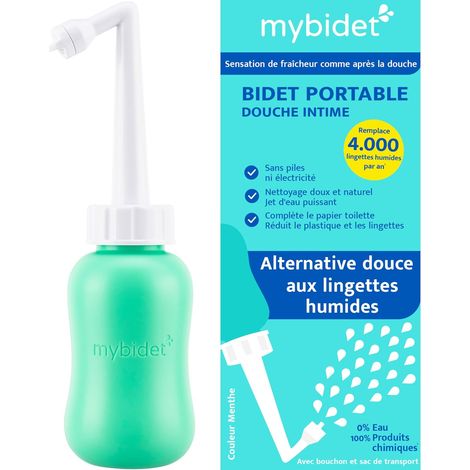 Bidet Portable - 1 Unité - Plastique Souple - Douche Intime Précise - Hygiène Post Partum et Voyage - Compact et Discret (1/5)