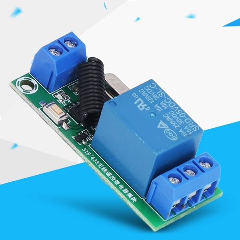 1-Kanal 5V 315MHz Drahtloses Smart-Learning-Relaismodul mit Gehäuse (1/5)