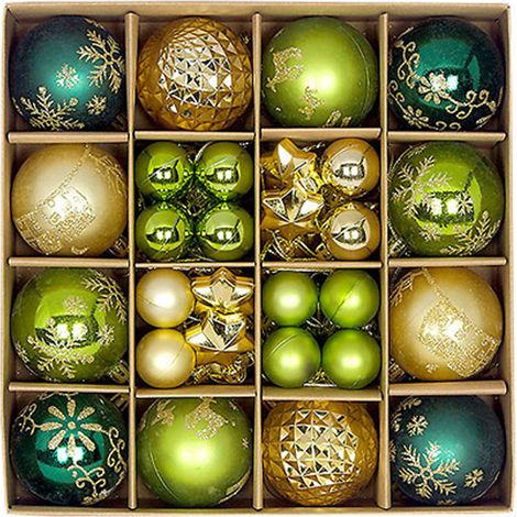 Décorations de Noël, ensemble de décorations pour sapin de Noël, boules décoratives incassables à suspendre pour sapin de Noël, décorations de Noël en vrac pour décoration de table (1/5)