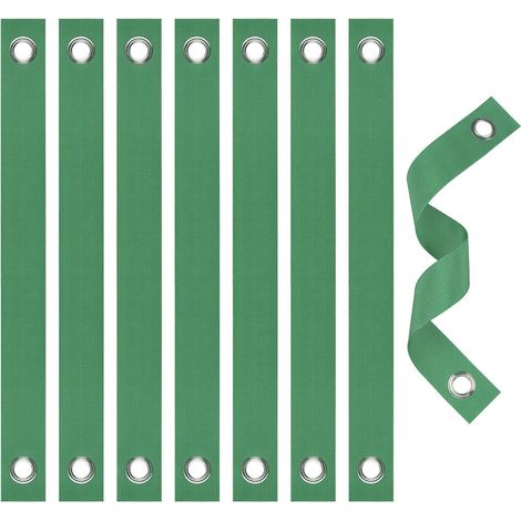 Sangles d'arbre pour tuteurage, lot de 8 liens de maintien verts pour jeunes plants, protection anti-tempête, attaches pour redresser les troncs, fixation robuste pour plantation (1/5)