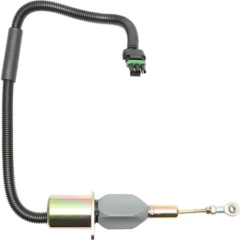 Solenoide pompa di iniezione per arresto motore John Deere RE504223, RE54747 (1/5)