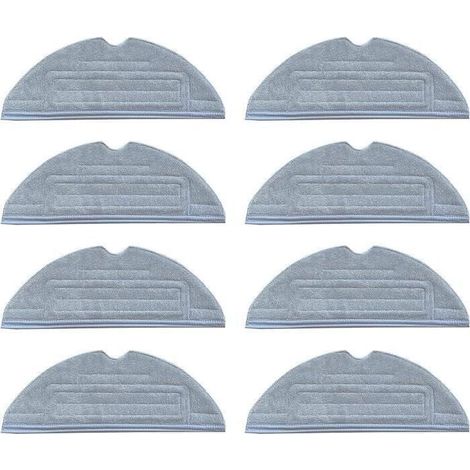 Outad® Serpillères pour Roborock S8/S7 S7 + T7 T7 Plus (8 pièces),lingettes pour Roborock S8, chiffon lavables de nettoyage 8pcs (1/4)