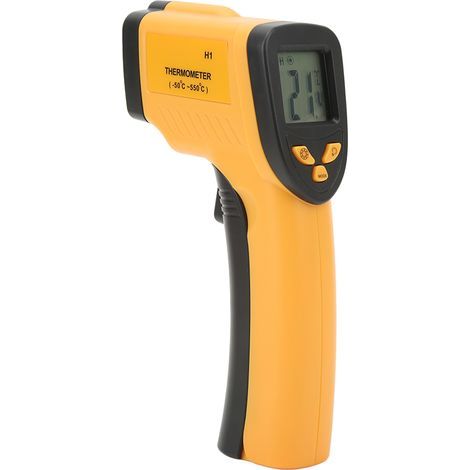 Thermomètre infrarouge numérique sans contact 12:1, pistolet de mesure de la température portable-50-550 ℃ (1/5)
