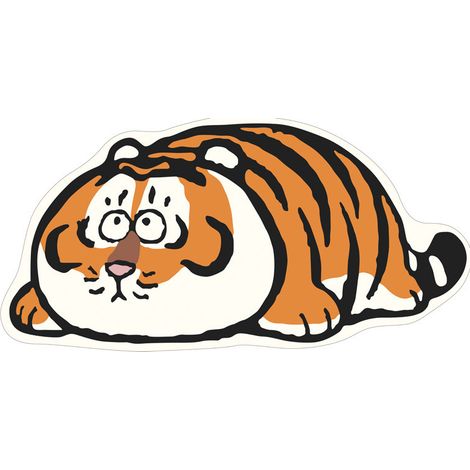 Tapis Anti-Dérapant Mignon à Motif Tigre 40x60cm - Décoration Douce pour Chambre d'Enfant ou Salon (1/5)