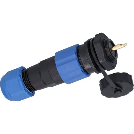 Prise de courant aviation sûre, fiable, résistante à l'oxydation, connecteur compact et durable pour machines à commande programmable, 2 broches (380 V 10 A) (1/5)