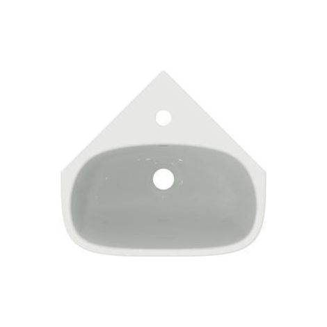 IS Eckwaschtisch i.life A 1 Hl. m.Ül. 450x410x150mm Weiß mit IdealPlus (1/5)