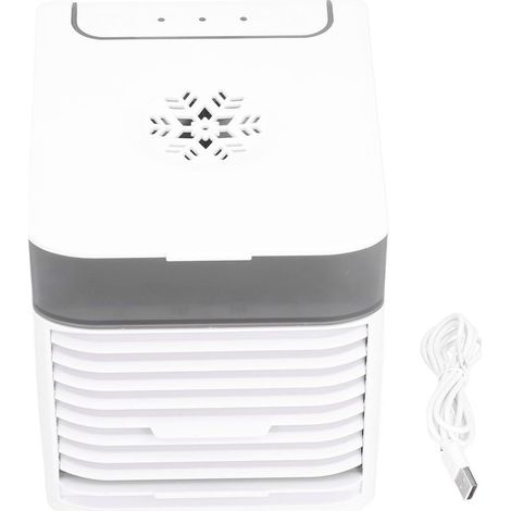 Mini climatiseur portable de bureau, alimenté par USB, pour la maison. Petit format.-AquaForge (1/5)