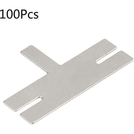 Bande de nickel de 100 pièces, longue et utile pour les sangles en acier nickelé en forme de T (1/5)