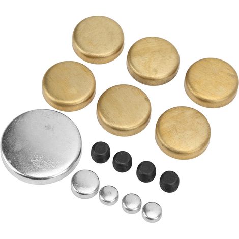 Kit de bouchons de dégivrage en laiton MPE-108BR de remplacement pour moteurs Ford Small Block 255ci, 260ci, 289ci, 302ci et 351ci (1/5)