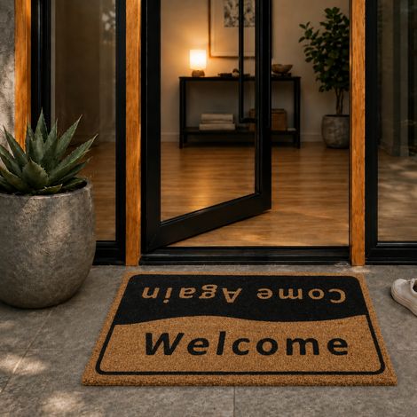 Tapis coco 'Welcome / Come again' - 40x60 cm