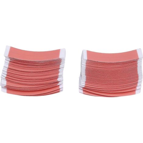 72 bandes adhésives double face Duo Tac pour toupets et perruques à dentelle, ligne de découpe, forme C (1/5)