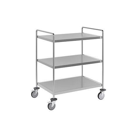 Kongamek Carrello a ripiani in acciaio inox saldato lungh x (1/2)