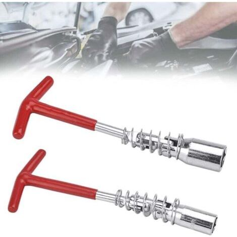 BUNTHAUS Stück Zündkerzenschlüssel 16 mm & 21 mm Motorrad-Zündkerzenschlüssel Zündkerzenschlüssel Auto-Zündkerzenschlüssel Rasenmäher-Zündkerzenauszieher Zündkerzenschlüssel Zündkerzensteckschlüssel f