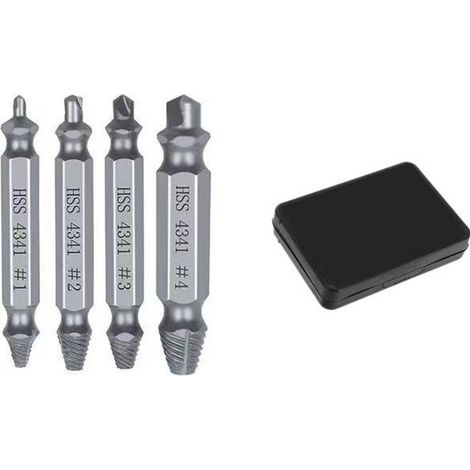 Extracteur de Douilles Électrique 4 Pièces, Kit d'Outils en Plastique Argenté à Double Tête pour Pince et钳类工具, Modèle 4341 (1/3)