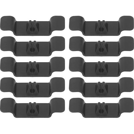 10 Pièces Organisateur de Câbles en Caoutchouc Résistant, Installation Facile, Adapté aux Appareils Électroménagers de Cuisine, Noir (1/5)